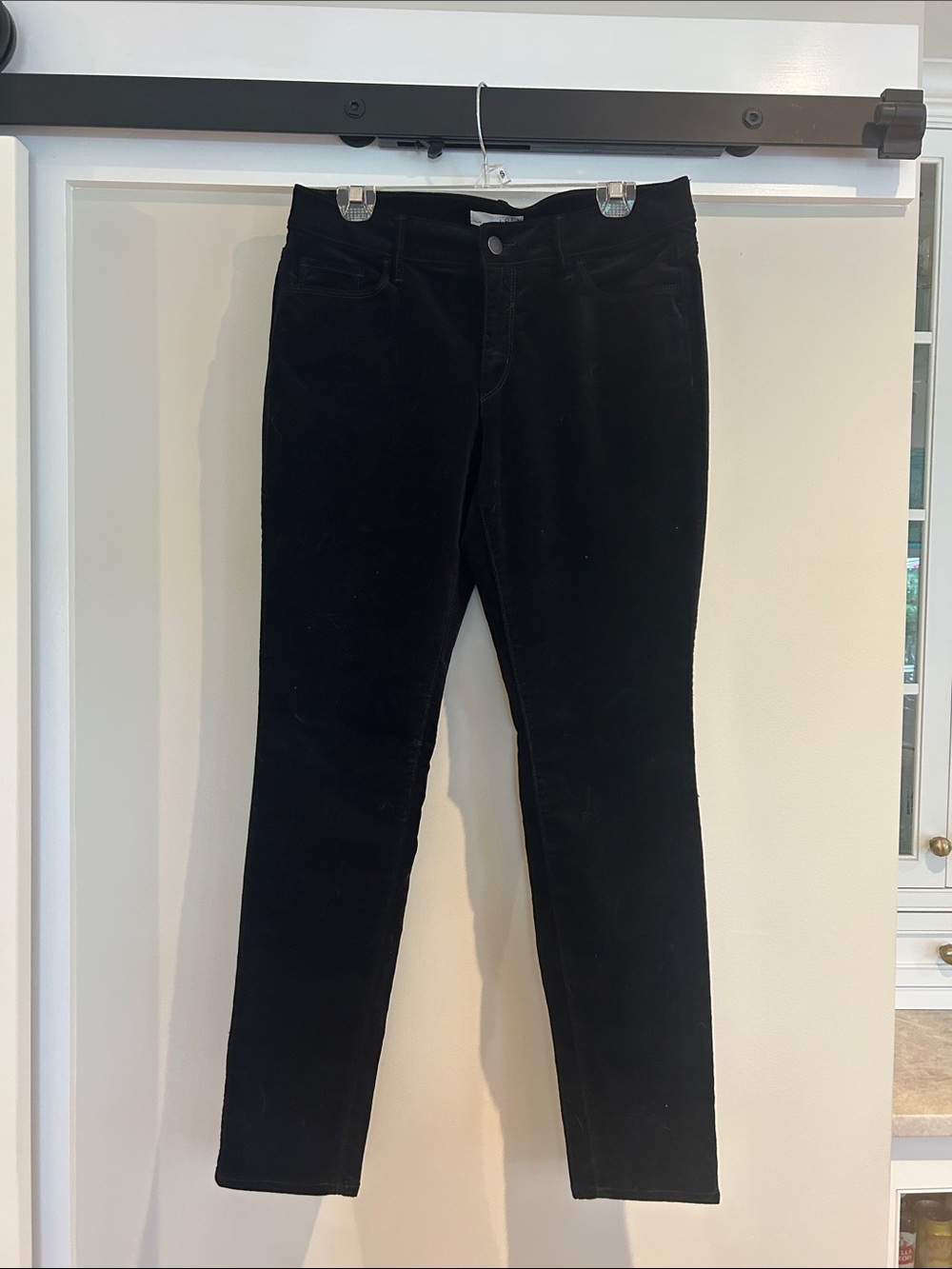 Ann Taylor loft, black velour pants
